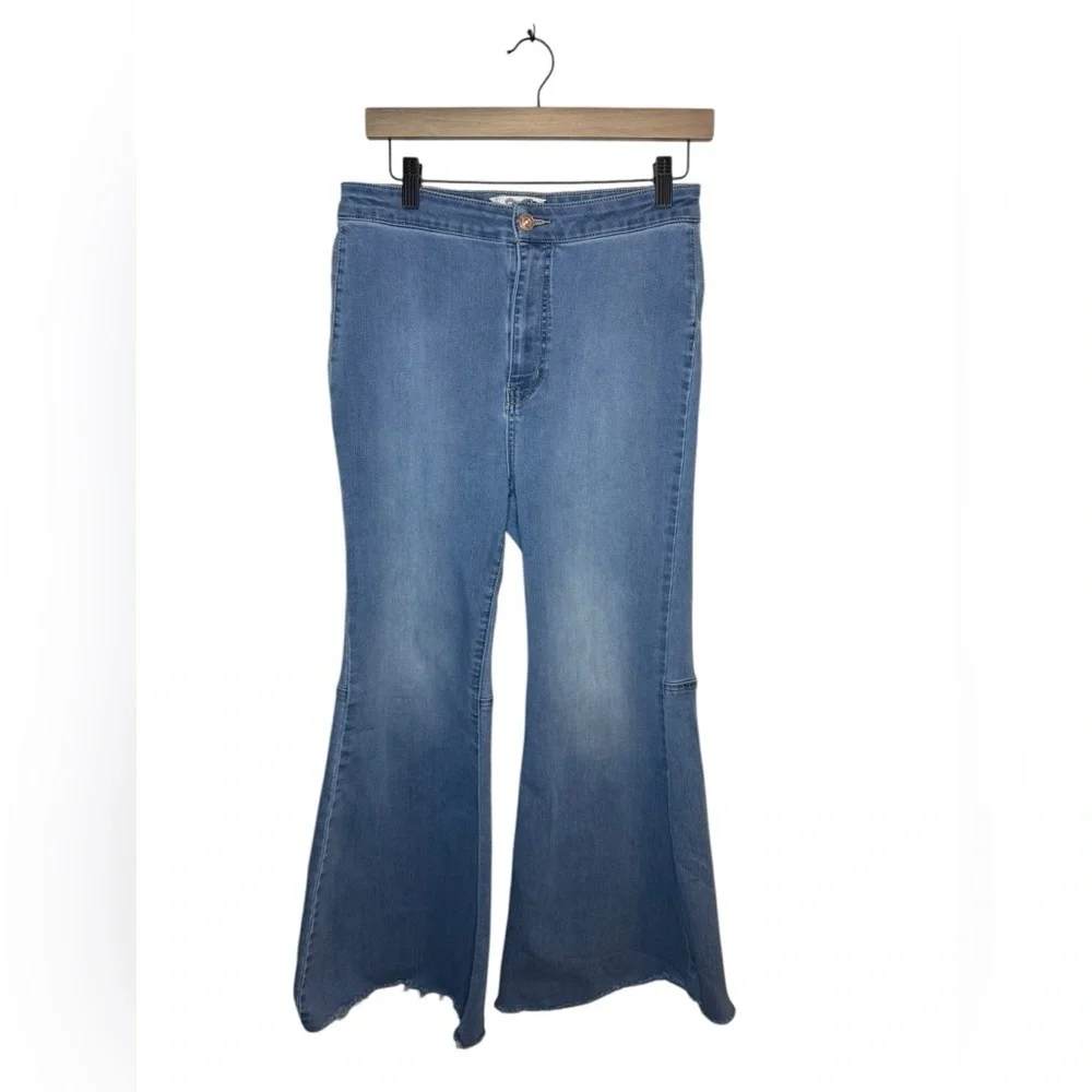 Free People Just Float On High Waist Flare Jeans Size 30